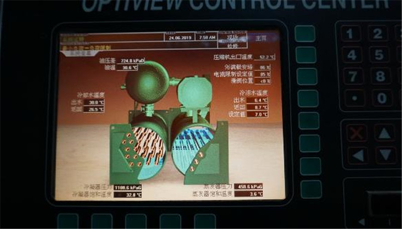 本工程完工后空调主机制冷效果